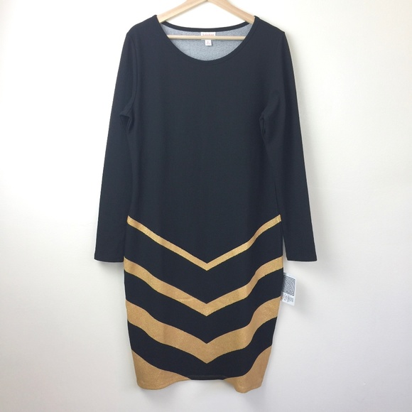 LuLaRoe Dresses & Skirts - NWT Lularoe Elegant Black Debbie Dress Size XL